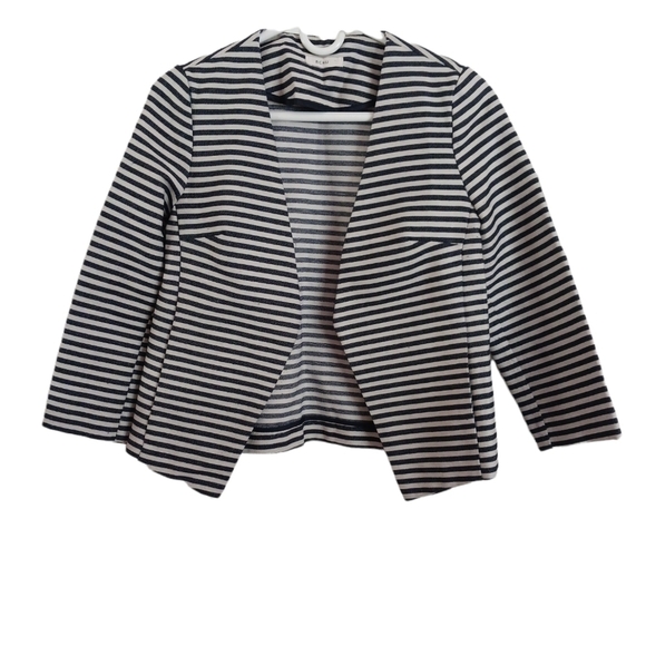 BCKU BLACK AND WHITE STRIPED JACKET - Picture 1 of 6